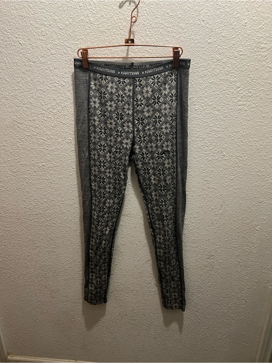Kari Traa Pants - Kari Traa Grey & Light Gray Nordic Panel Leggings